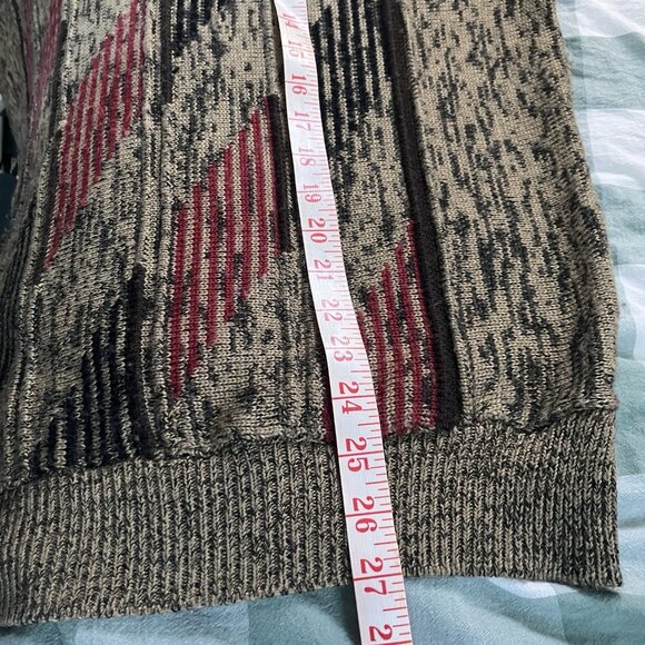 Scala Milano Italy Sweater Mens M Grandpa Academia Wool Blend Neutral - Picture 8 of 8